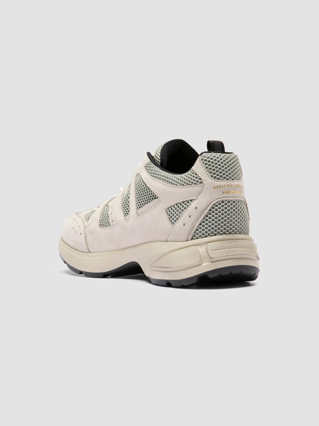 SUPURBIA 001 - White Leather Low Top Sneakers - image 4,side view