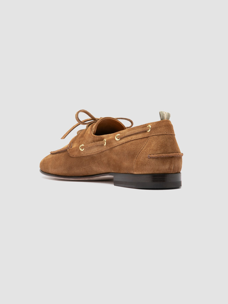 TWIST 001 - Brown Suede Penny Loafers