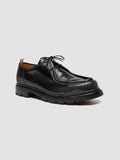 VOLCOV FLEXI 001 - Black Leather Derby Shoes - thumb image 3,side view