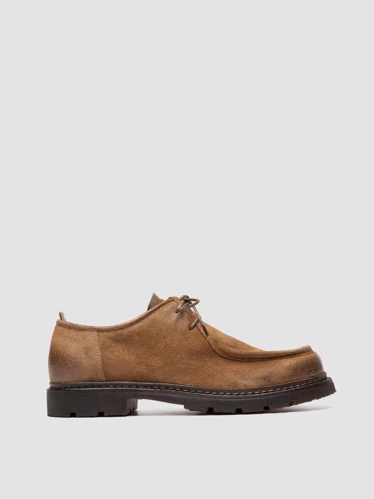 VOLCOV FLEXI 001 - Brown Suede Derby Shoes