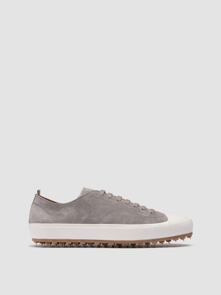 VULCAN 001 - Grey Suede Low-Top Sneakers