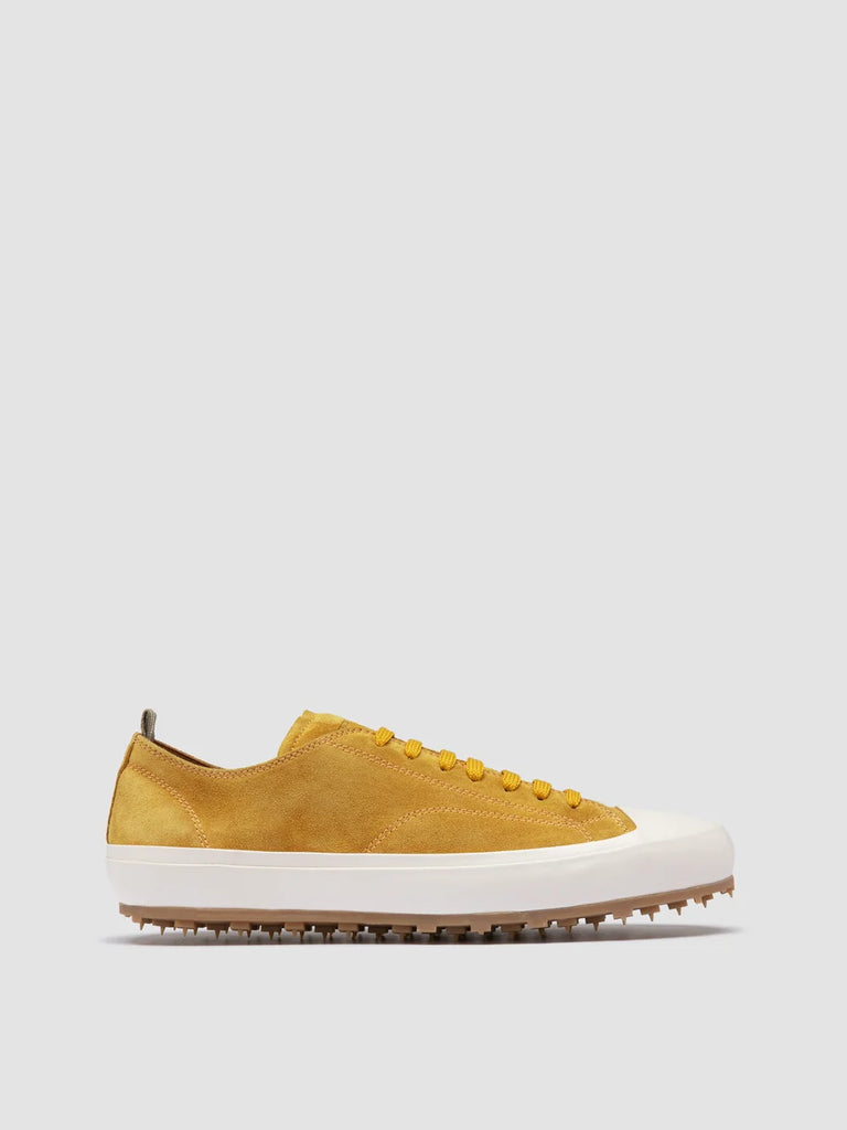 VULCAN 001 - Yellow Suede Low-Top Sneakers