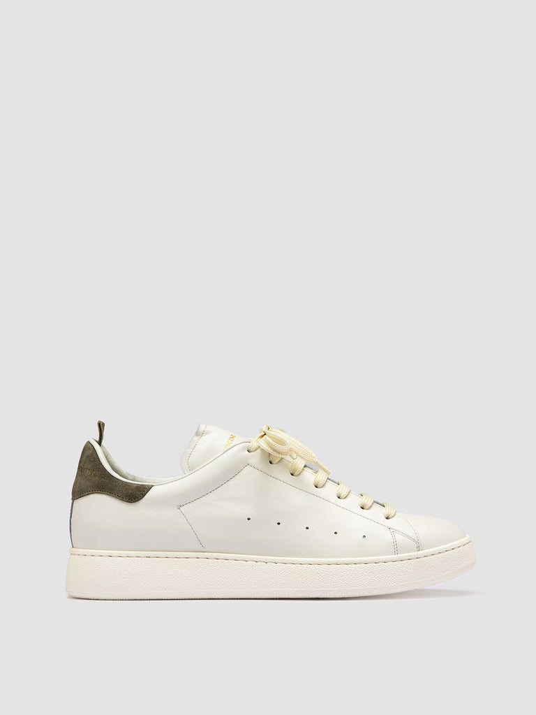 MOWER 002 - White Leather and Suede Low Top Sneakers