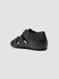YORGOS 001 - Schwarze Fischer-Sandalen aus Leder - thumb image 4,side view