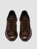 ZODIAC 001 - Brown Suede Low Top Sneakers - thumb image 2,side view