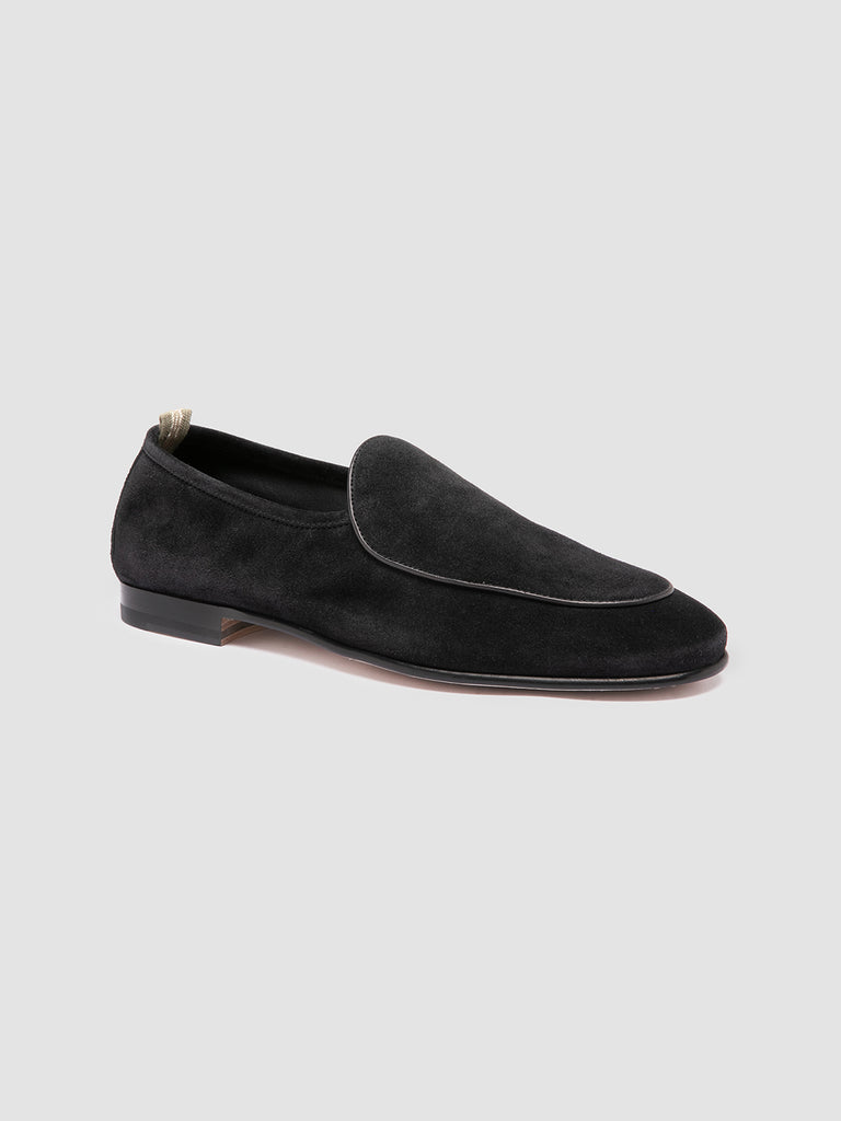 OLIVER 006 - Black Suede Venetian Loafers