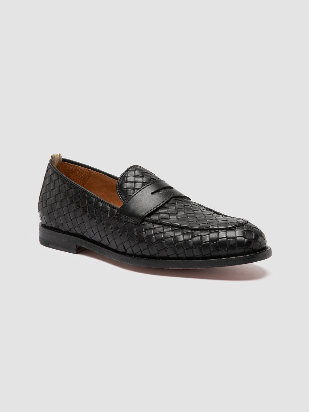 OPERA 003 - Black Leather Penny Loafers Men Officine Creative - 3