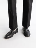 OPERA 003 - Black Leather Penny Loafers Men Officine Creative - 6