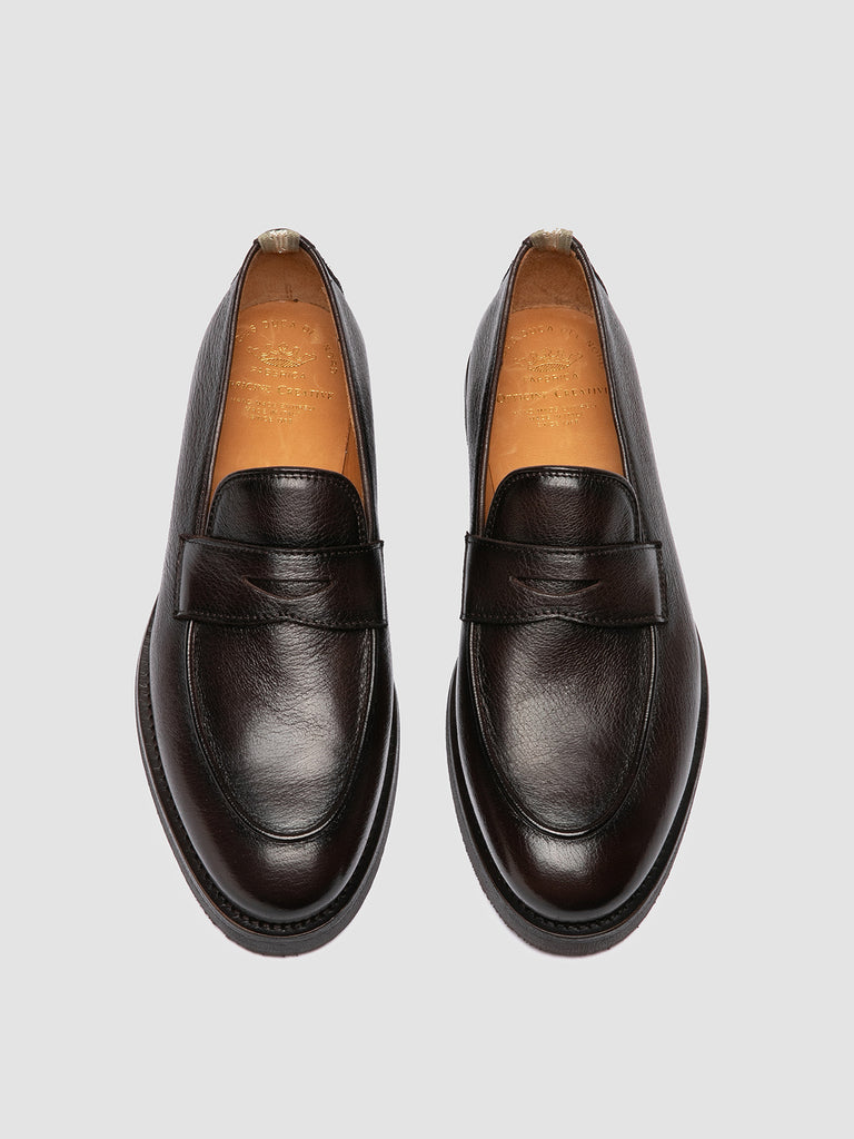 OPERA FLEXI 101 - Brown Leather Penny Loafers