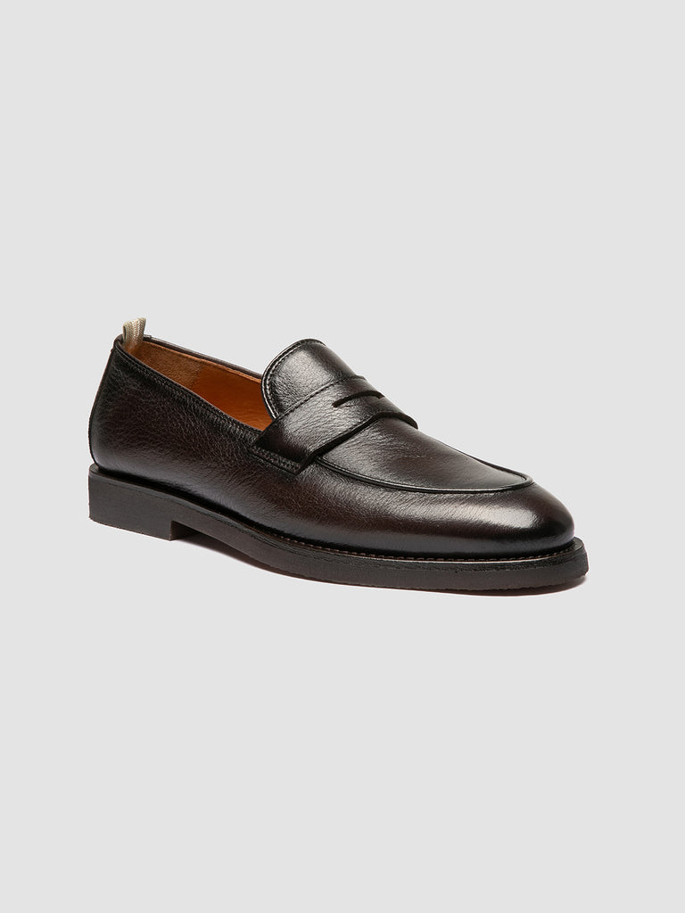 OPERA FLEXI 101 - Brown Leather Penny Loafers
