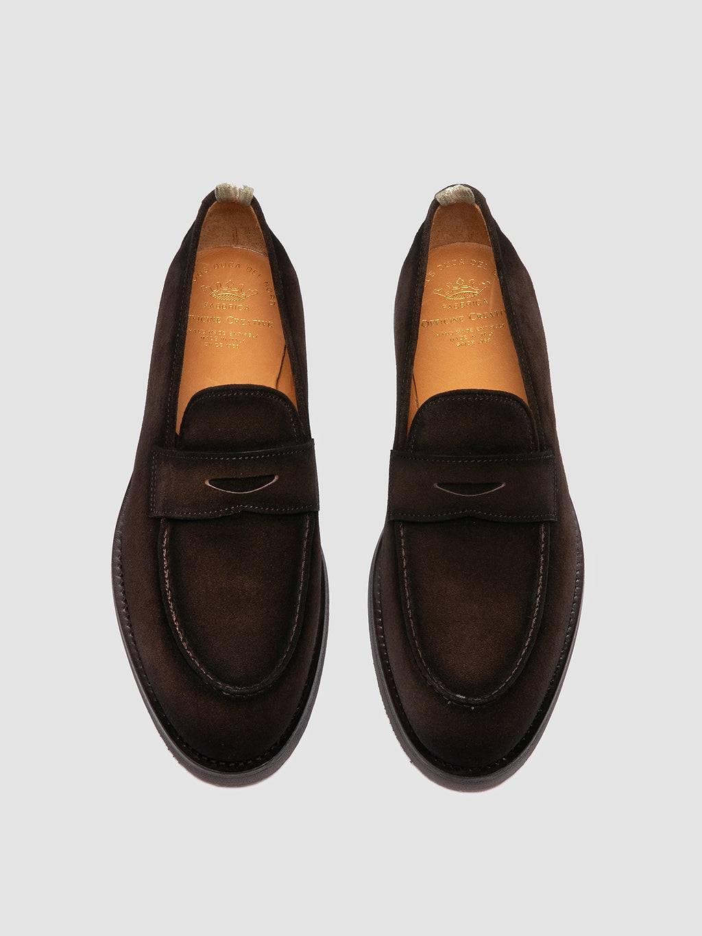 OPERA FLEXI 101 - Brown Suede Penny Loafers