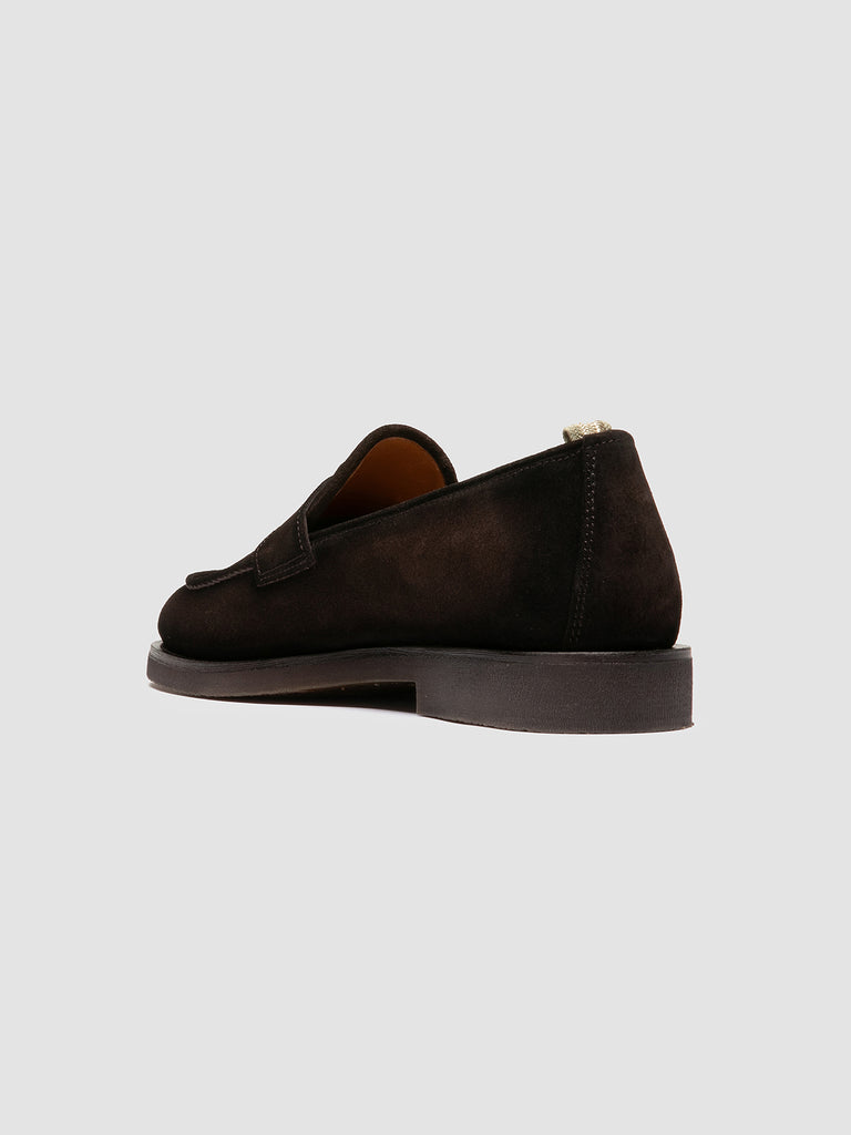 OPERA FLEXI 101 - Brown Suede Penny Loafers