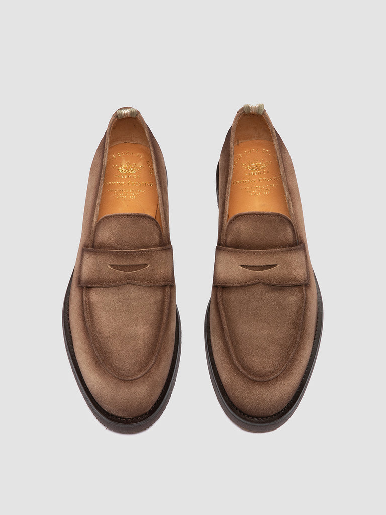 OPERA FLEXI 101 - Brown Suede Penny Loafers