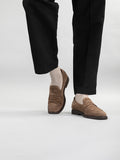 OPERA FLEXI 101 - Brown Suede Penny Loafers Men Officine Creative - 1