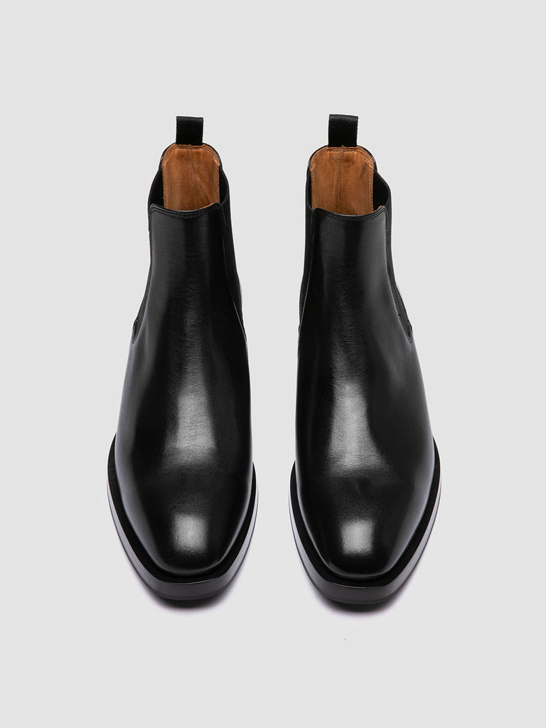 ORTEGA 003 - Black Leather Chelsea Boots