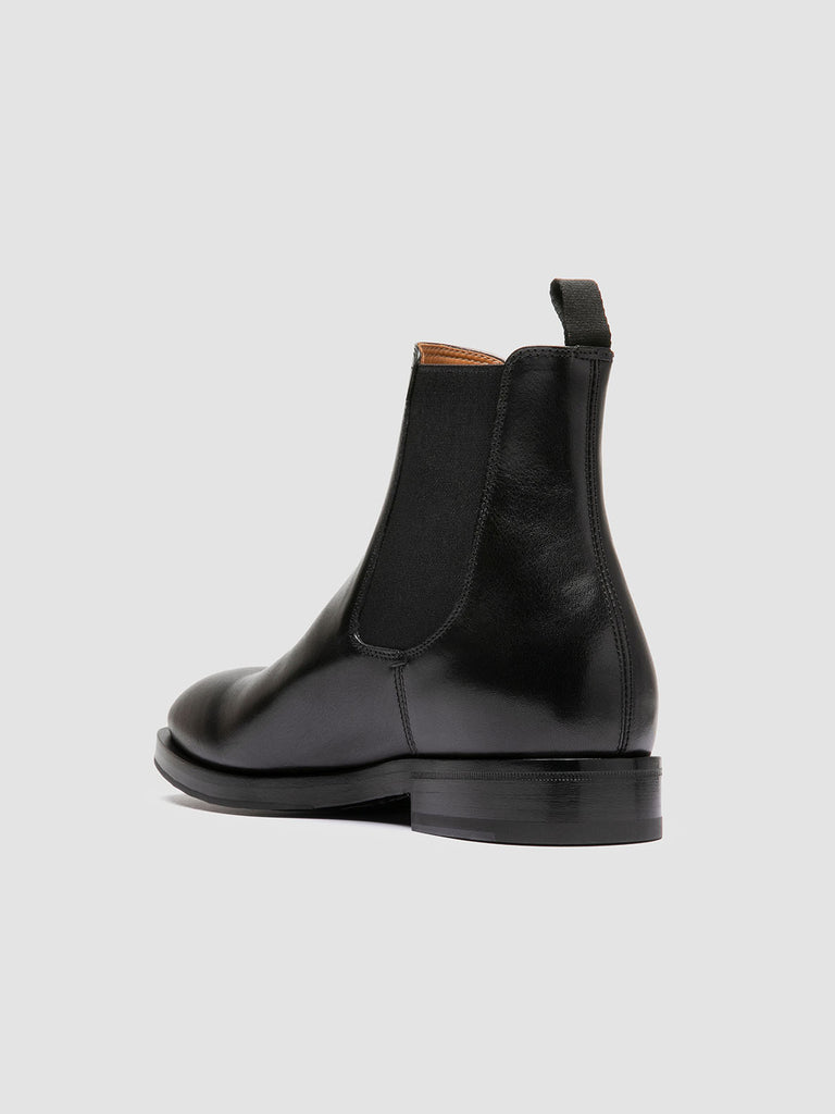 ORTEGA 003 - Black Leather Chelsea Boots