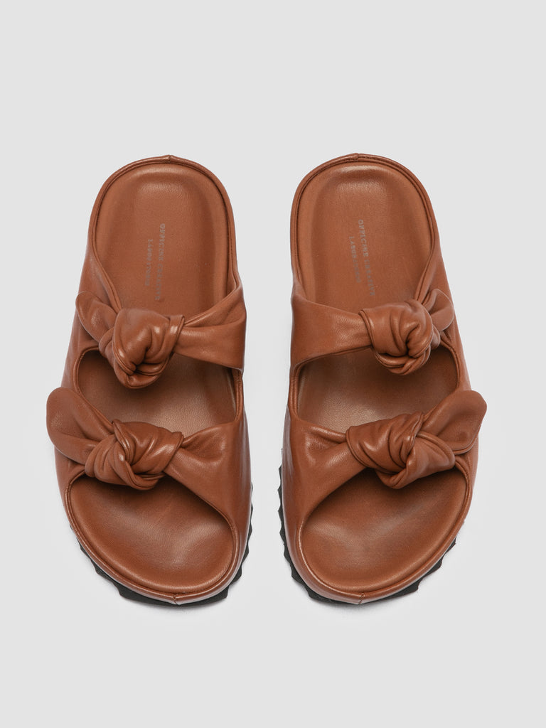 PELAGIE 010 - Brown Leather Sandals