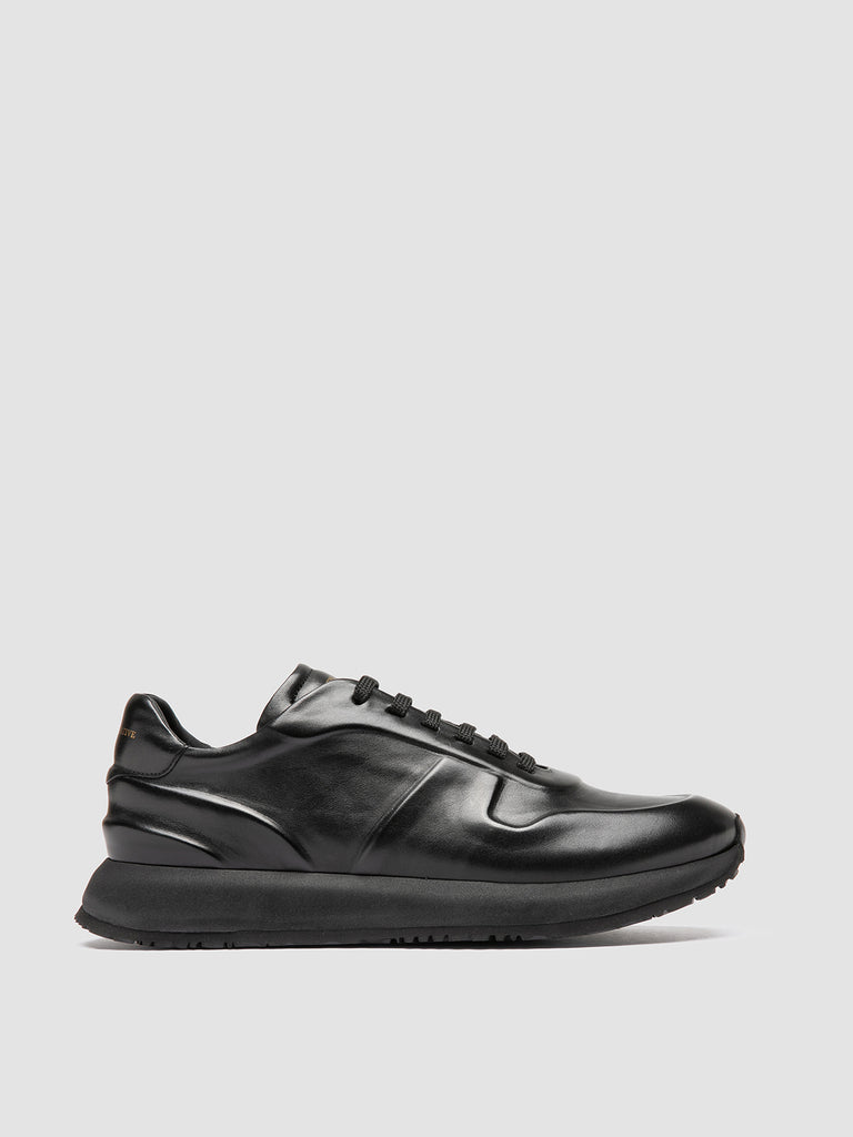 PERSPECTIVE 001 - Black Leather Sneakers