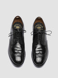 PRINCE 609 - Black Leather Derby Shoes