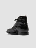 PRINCE 612 - Black Leather Ankle Boots