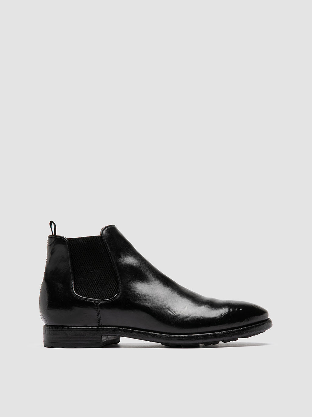 PRINCE 617 - Stivaletti Chelsea in Pelle Nera - image 1,side view