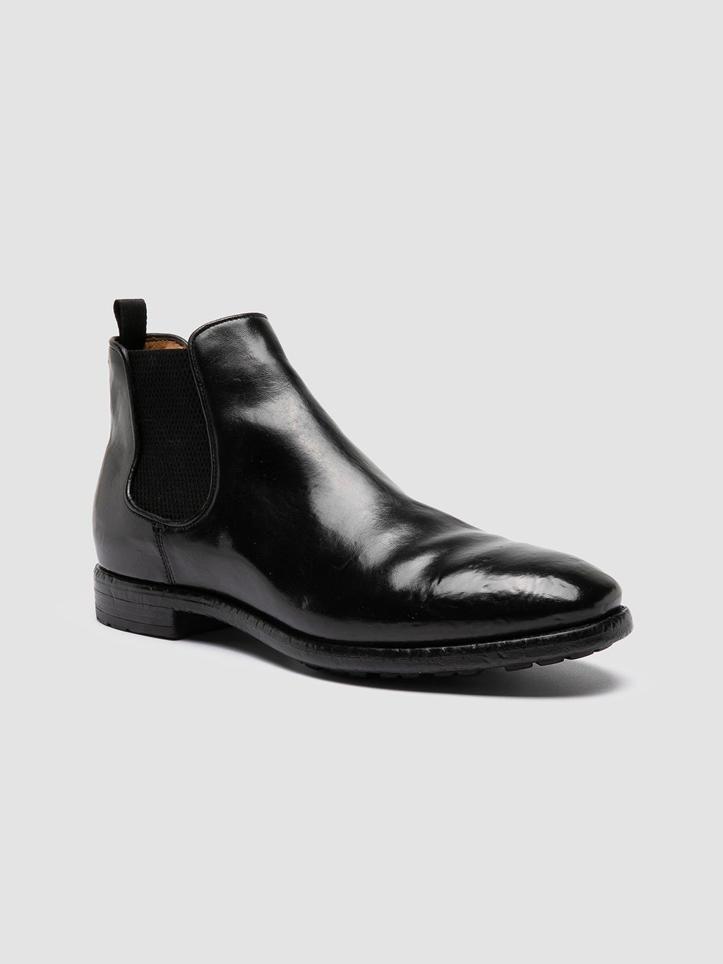 PRINCE 617 - Stivaletti Chelsea in Pelle Nera - image 3,side view