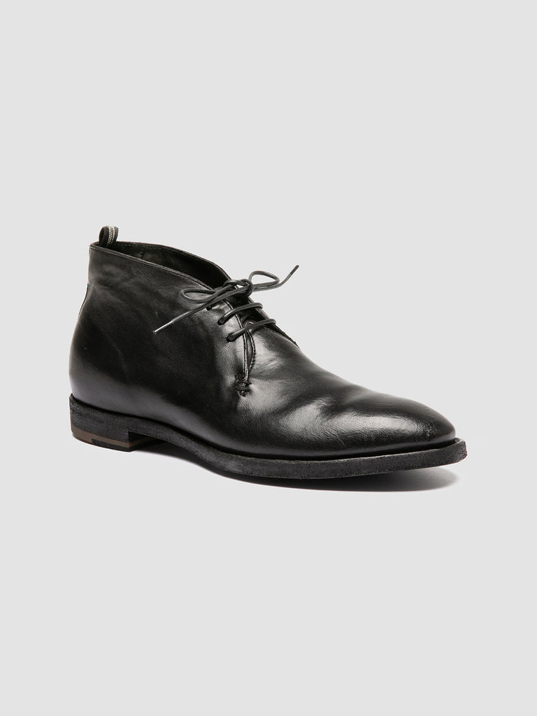 PRINCETON 048- Black Leather Chukka Boots