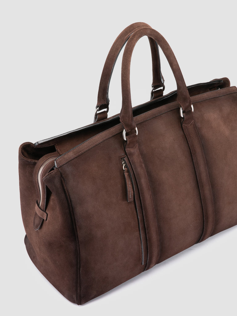 QUENTIN 009 - Brown Suede Bag