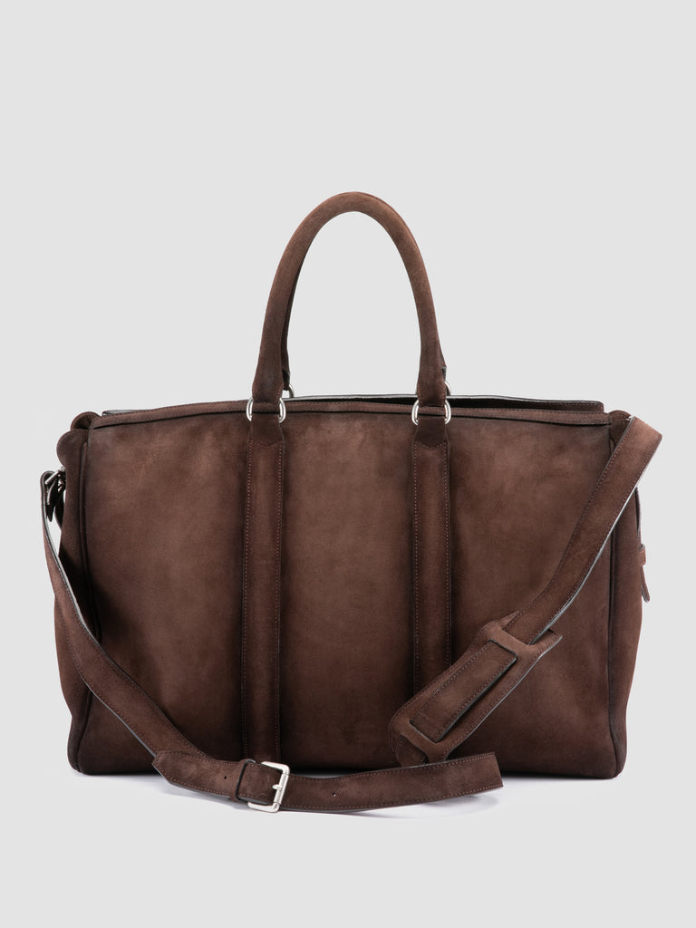 QUENTIN 009 - Brown Suede Bag