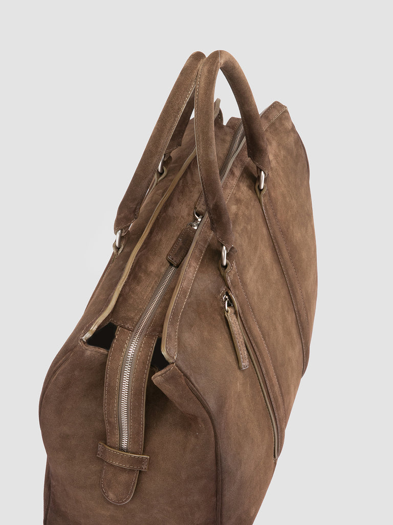 QUENTIN 009 - Brown Suede Bag Officine Creative - 8