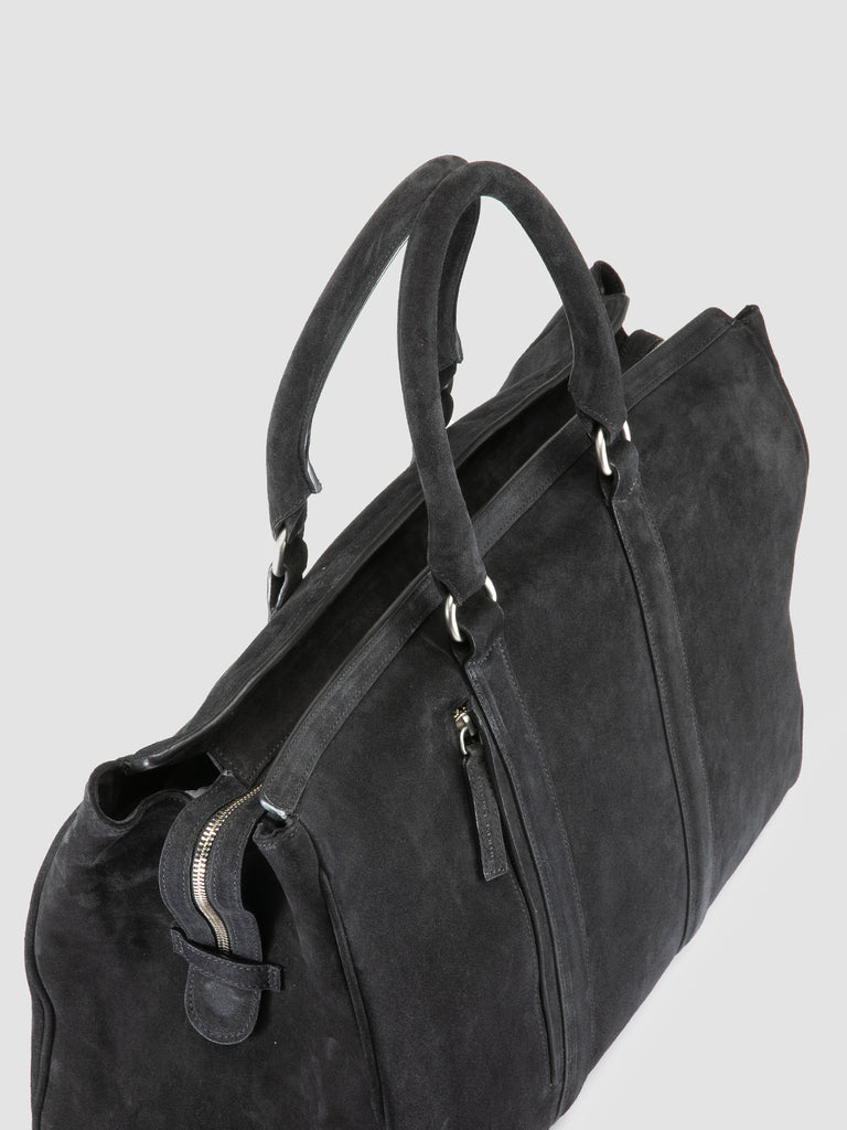 QUENTIN 009 - Black Suede Bag