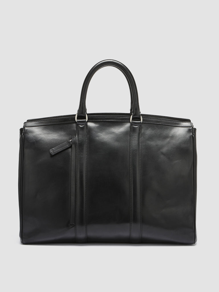 QUENTIN 009 - Black Leather Bag