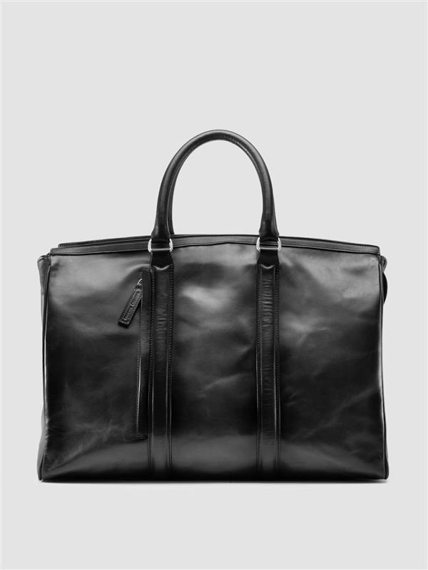 QUENTIN 009 - Black Leather Bag