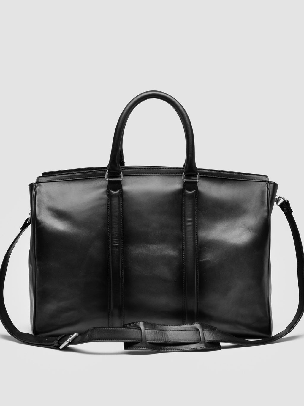 QUENTIN 009 - Black Leather Bag