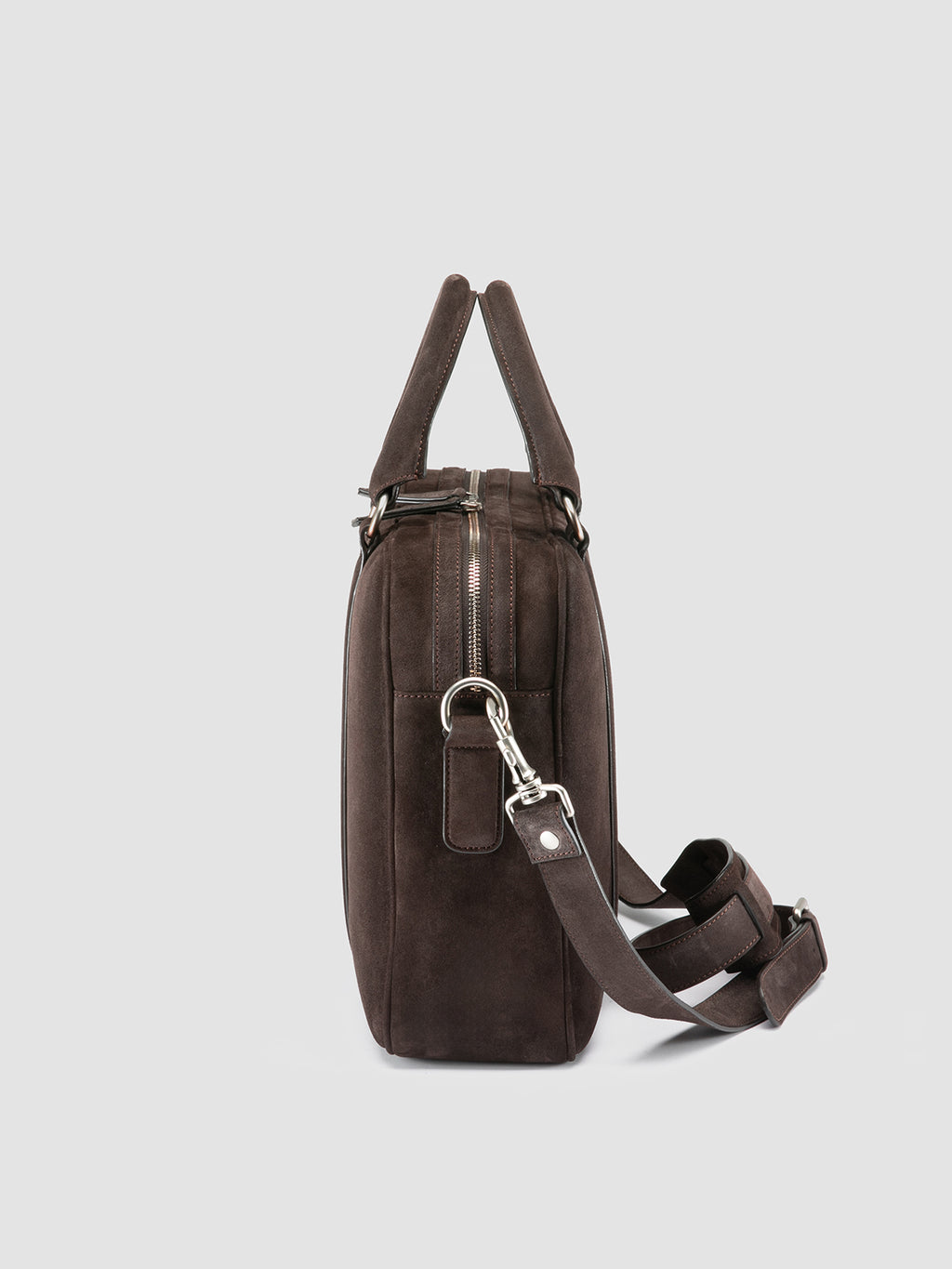 QUENTIN 010 - Brown Suede Bag