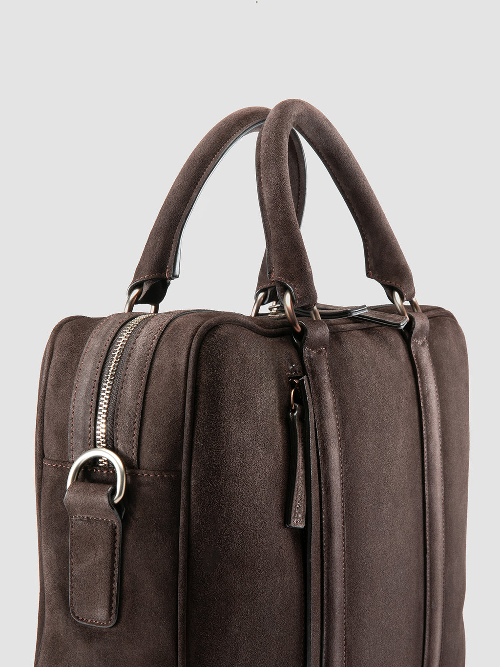 QUENTIN 010 - Brown Suede Bag