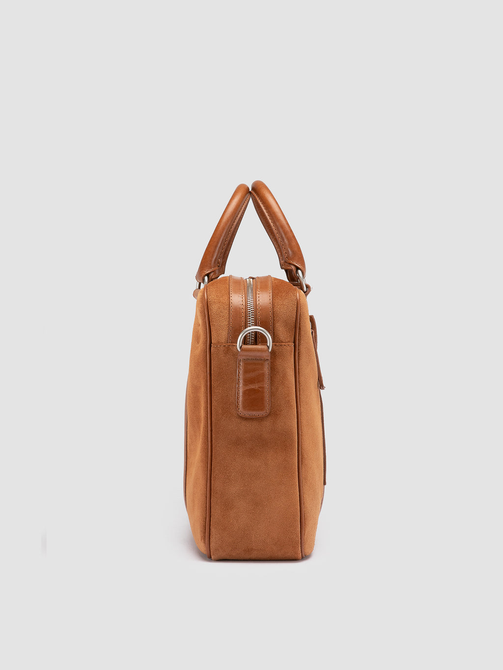 QUENTIN 010 - Brown Suede and Leather Bag