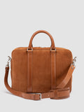 QUENTIN 010 - Brown Suede and Leather Bag