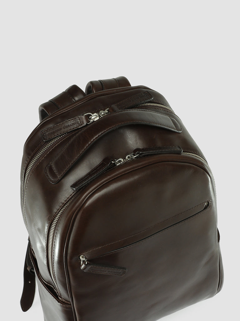 QUENTIN 012 - Brown Leather Backpack