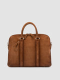 QUENTIN 019 - Brown Suede Briefcase