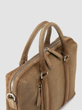 QUENTIN 019 - Taupe Suede Briefcase