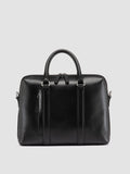 QUENTIN 019 - Black Leather Briefcase