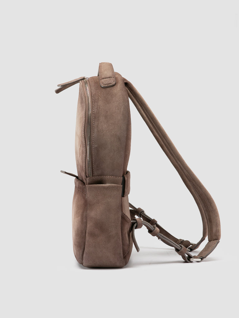 QUENTIN 20 - Taupe Suede Backpack