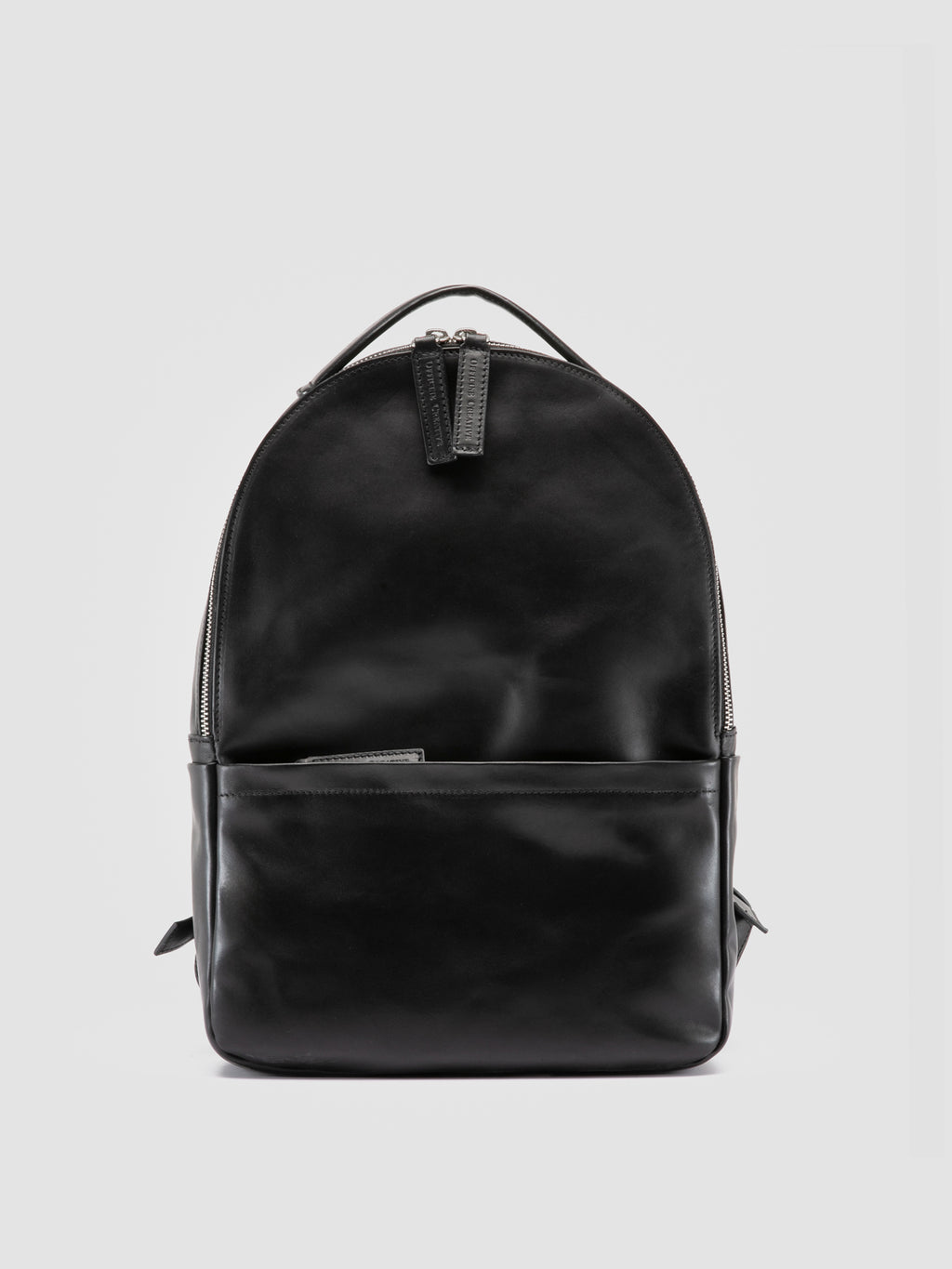 QUENTIN 020 - Zaino in Pelle Nera - image 1,side view