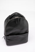 QUENTIN 020 - Zaino in Pelle Nera - thumb image 2,side view