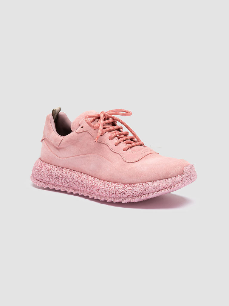 RACE RUBREX 103 - Rose Suede Sneakers