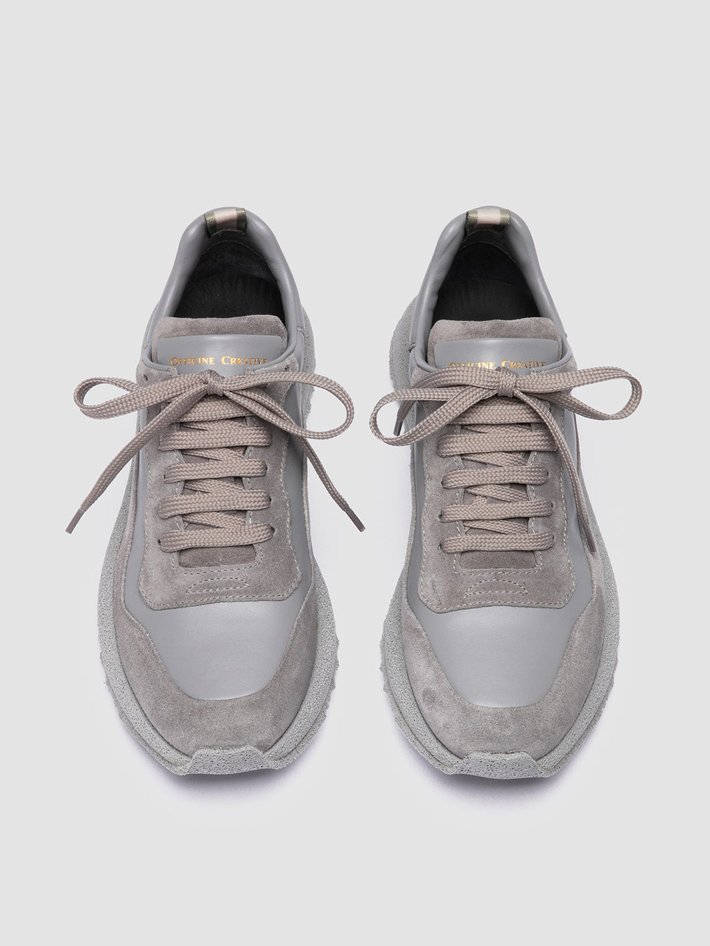 RACE RUBREX 101 - Grey Leather and Suede Low Top Sneakers Women Officine Creative - 2