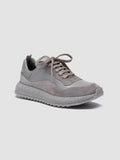 RACE RUBREX 101 - Grey Leather and Suede Low Top Sneakers Women Officine Creative - 3