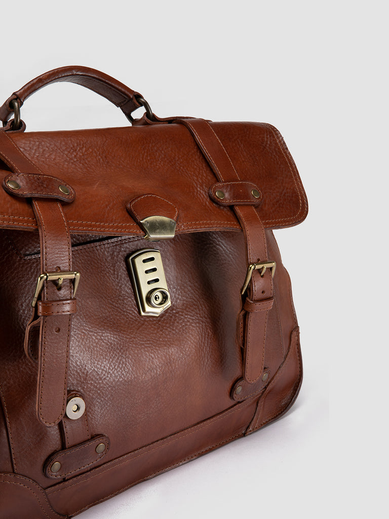 RARE 040 - Brown Leather Briefcase