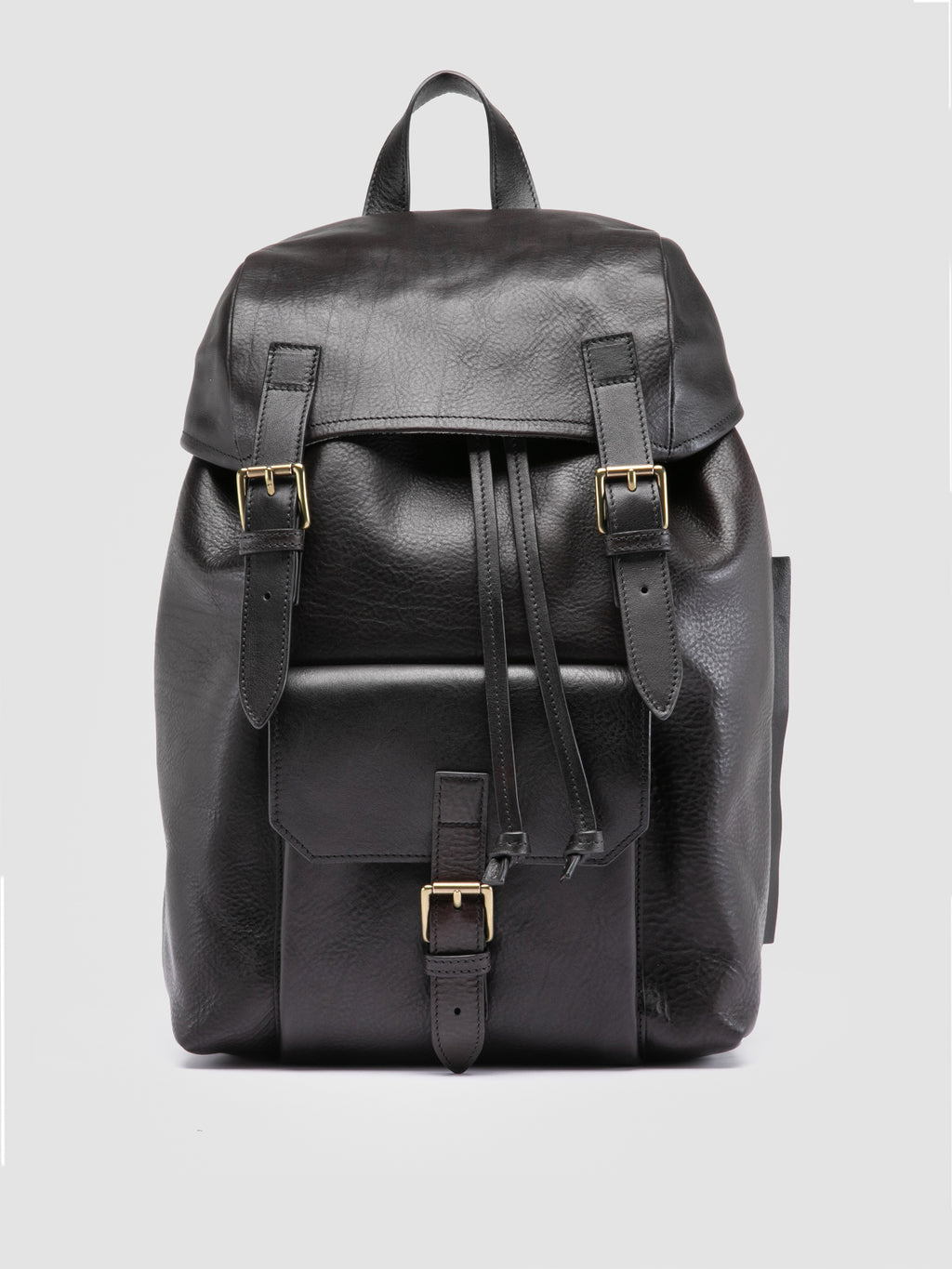 RARE 047 - Black Leather Backpack Officine Creative - 1